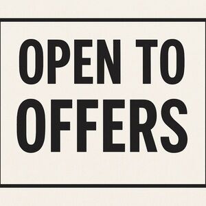 High end items I’m accepting offers as low as $25 dollars on brand new item